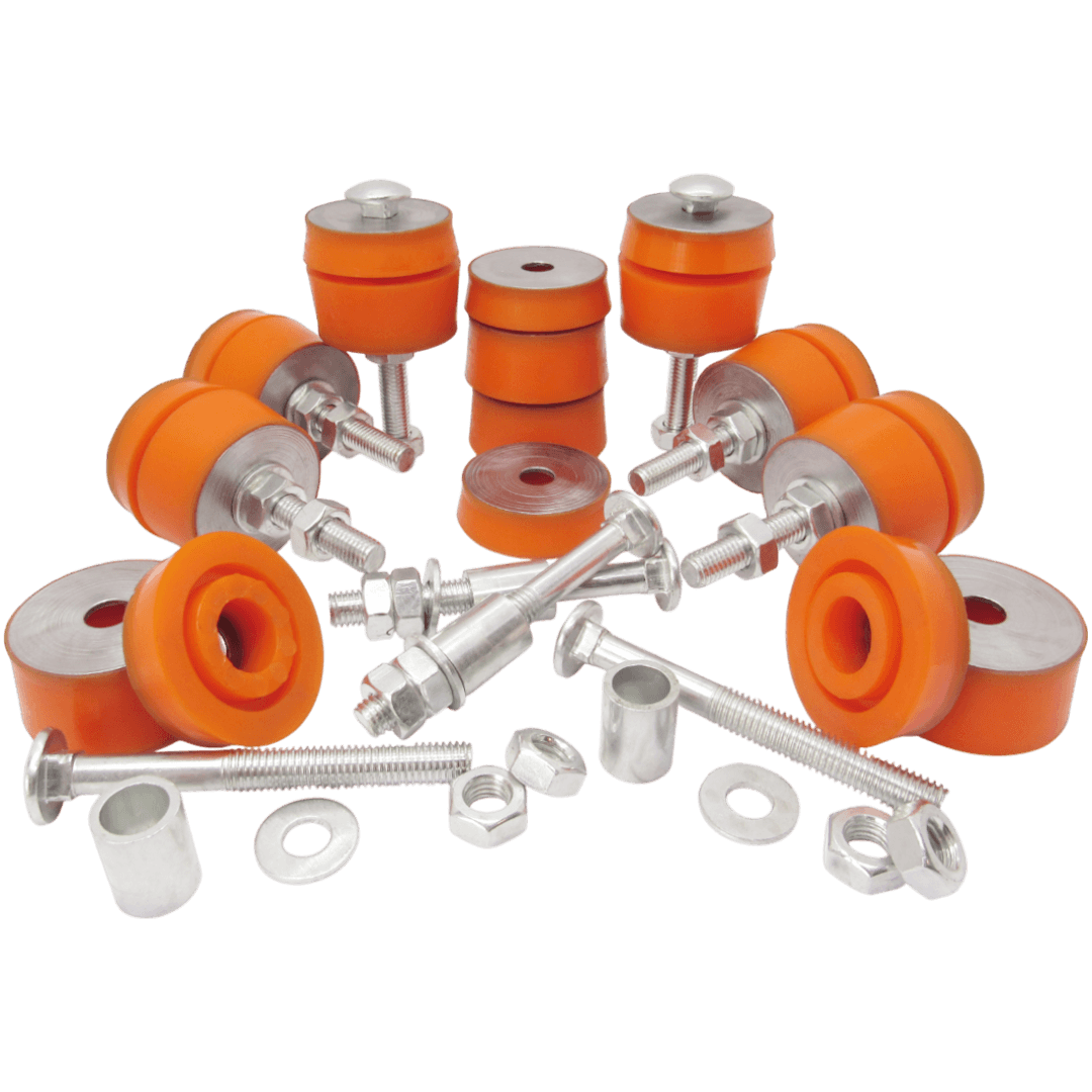 Body frame mounting kit UAZ 469 1972-2003: 469-5001028-10, 469-5001018-10, TP 469-5001028-10, TP 469-5001018-10 wholesale from PolyPro.