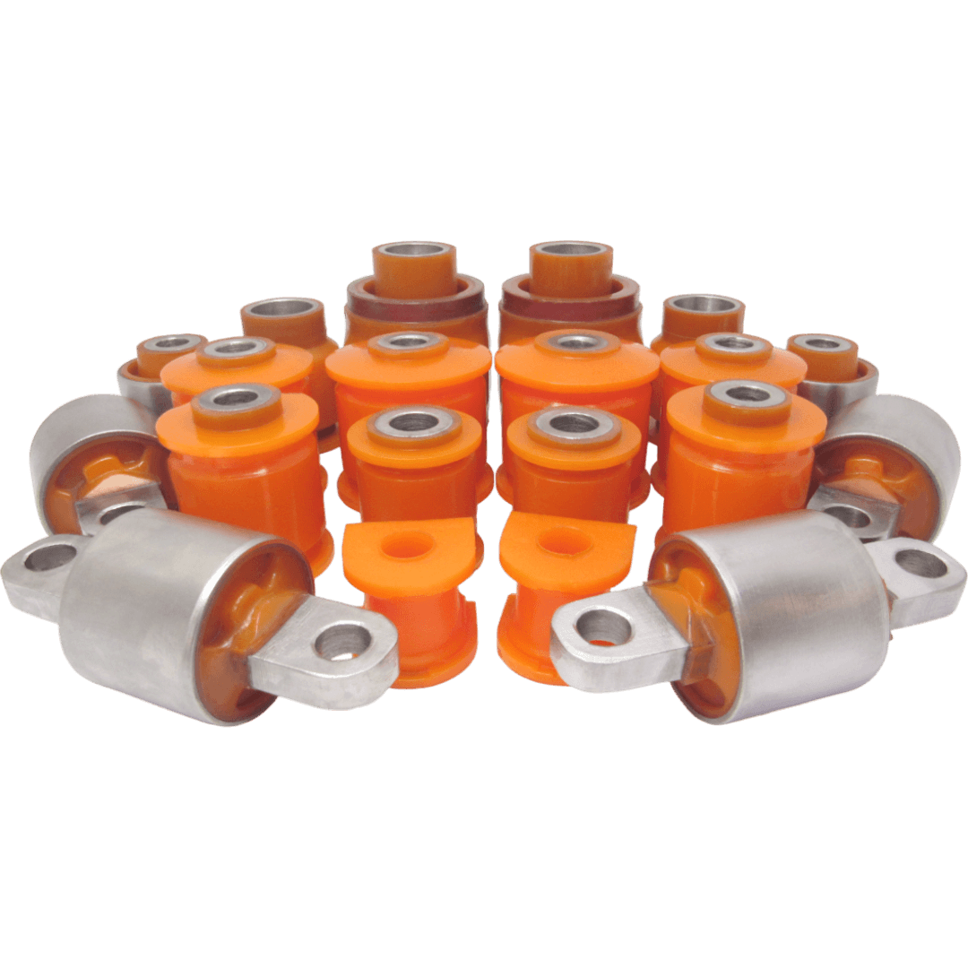Polyurethane front and rear suspension kit Mazda Xedos 9 1993-2000: T00134710, MZAB042, T00134D00B, T00134D00, MZAB044, T06034D00A, T001-28-D00B, T001-28-D00, T001-28-D00A, 0525-X9UP, T001-34-D00A, T0013442YB, MZAB045Z, T0013442YC, MZAB045RUB, T00134460A, T00134460B, T00134460C, MZAB043, T00128200A, T00128200, TA01-28-200, TA01-28-200A: TA0128200A, T00128710, PSE10359, 00395356, MZAB047, T001-28-710, MZAB-047, T00128460, MZAB046, PSE10360, T001-28-460, MZAB-046, T001-28-460, T001-28-600, T001-28-600A, T00128156, T001-28-156A wholesale from PolyPro.