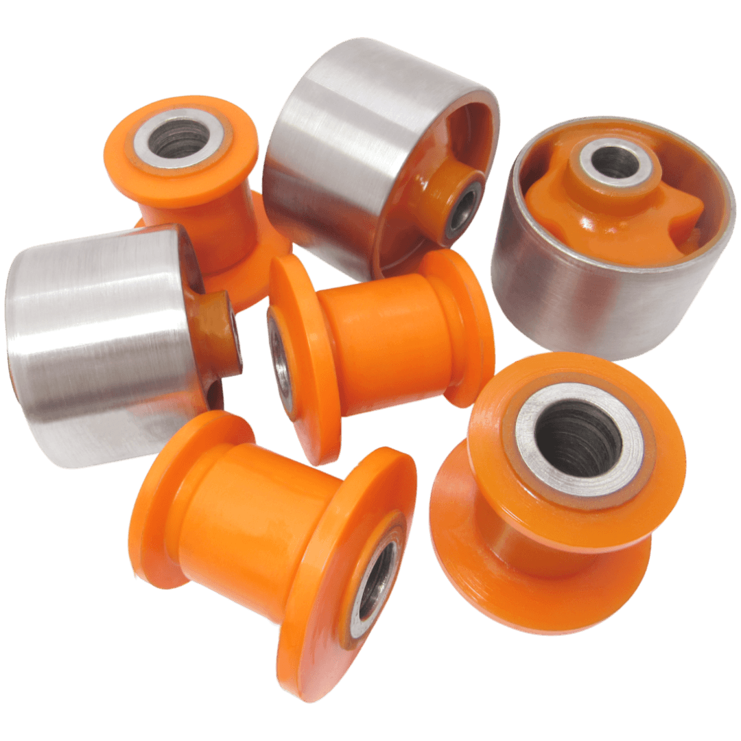 Polyurethane bushings rear subframe kit Mazda 323 1985-1993: B210-28-860, B210-28-690A, B210-28-680 wholesale from PolyPro.