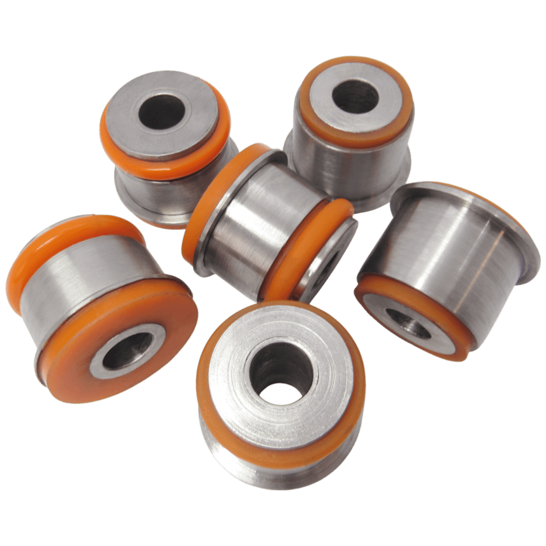Polyurethane bushings front subframe kit Opel Astra 1998-2004: 3 02 275, 3 02 290, 90498689, 9223022, OPAB-001, 3 02 067, 13107328, 9223023, OPAB-002, 3 02 276 wholesale from PolyPro.