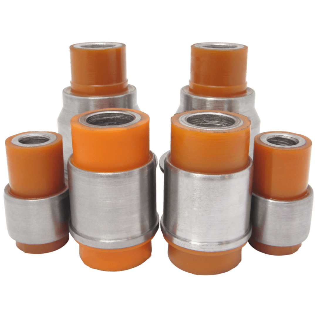 Polyurethane bushings front subframe kit Nissan Cube 2002-2008: A 415 332 09 00, 82 00 361 269, 82 00 361 270, NAB115KIT, 8200197453, 8200197452, 54525EL000, 54525AX001, 54525AX002, 54525ED001, 54524EL000, 54524AX001, 54524AX600, 54524BC01A, 54524ED001, 54524ED50A, 54524ED50B, 8200127321, 54525AX600, 54525BC01A, 54525ED500, 54525ED50A, 8200127324, 82001-27321, 82001-27324, 82001-97452, 82001-97453, 8200275524, 54400-4AT0A, 544004AT0A, 54400EN000, 54400EN00A, 54400EN01A, 8200742904, RNABM2, 82 00 275 524, 54400-EN000, 54400-EN00A, 54400-EN01A, 82 00 742 904, RNAB-M2, NAB-Z12R, 54400-EW00B, 8200500491, 82 00 181 920, 82 00 275 525, 82 00 503 491, 82 00 742 907, 82 00 742 906, 54400-EM30A, 54400-AX001, 54400-JX30A, 54400-JX01A, 54400-4MD5A, 54400-ED511, 54400-JJ40A, 54400-JX00A, 54400-EM30B, 54400-AX002, 54400-BC12A, 54400-ED000, 54400-BC10A, 54400-BC11A, 544003U801, 54400EL00A, 54400-EW000, 54400-ED501, 54400-EE500, ZRZ-RE-003, 82 00 475 469, 82 00 371 332, 82 00 766 078, 82 00 766 079, 82 00 766 085, 54400-9U22A, 54400-9U21A, 54400-9U000, 54400-9U23A, 54400-AX602, 82002-75524, 82007-42904, 54400-3U800, 54400-EL00B, 54400-EM30C wholesale from PolyPro.
