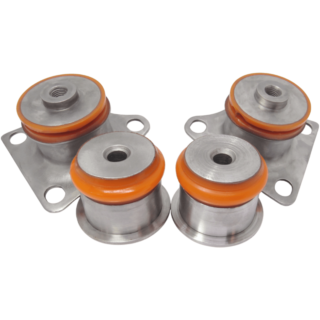 Polyurethane bushings front subframe kit Audi 100 1990-1994: 4A0399415, 4A0399415B, 1003990012, 4A0399419E, 4A0399419, 4A0399419D, 4A0399419C, 1003990011, 4A0399419L, 4A0399420E, 4A0399420, 4A0399420L, 4A0 399 420 D wholesale from PolyPro.
