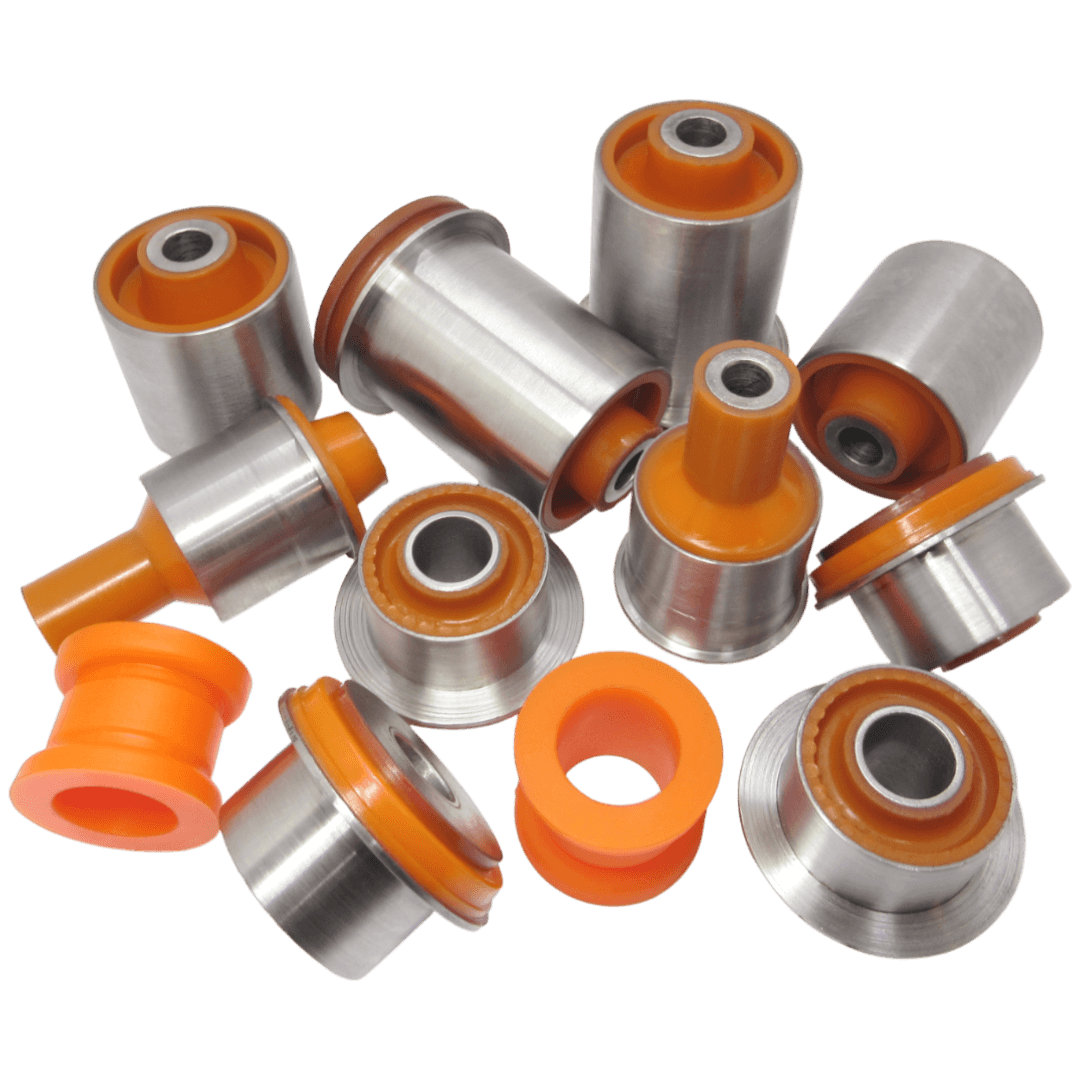 Polyurethane front suspension kit Mercedes-Benz 210 1995-2002: A2113307507, A2113307607, A2103300175, A2103300475, A2103300575, A2103336814, A2103300375, BZAB036, A 211 330 75 07, A 210 330 01 75, A 210 330 04 75, A 210 330 05 75, A 211 330 76 07, A 220 330 98 07, A 210 333 68 14, A 210 330 76 07, A 210 330 61 07, A 211 500 13 02, A 210 330 34 07, A 210 330 90 07, A 210 330 77 07, A 210 330 62 07, A 210 330 45 07, A 210 330 35 07, A 210 330 91 07, A 210 330 37 07, A 210 330 69 07, A 210 330 38 07, A 210 330 69 07 88, A 210 330 69 07 80, A 210 330 37 07 88, A 210 330 37 07 80, A2115001102, A210330017505, A2103300275, A2103336014, A1403330515, A2115000102, 6160988, 5021415, 0140330086HD, A2103308707, A2103308807, A2103305107, A2103305007, A2023301907, A2083301307, A2103301307, A2023304907, A2083300507, A2083301407, A2103300507, A2103301407, A2103304907, A2023336214, A2023337714, A2023304807, A2023302007, A2023303107, A2103302307, A2103302607, A2023303007, A2103302507, A 210 330 39 07, A 210 330 39 07 28, A 210 330 41 07, A 210 330 41 07 28, A 202 330 36 07, A 210 330 48 07, A 210 330 22 07, A 208 330 04 07, A 201 321 10 84, A 208 330 19 07, BZAB050, A2103336514, A 220 333 28 14, A 220 333 27 14, BZAB-037, A 202 323 02 85, A 124 323 23 85, A 124 323 49 85, A 129 323 00 85, A 129 323 01 85, A1293230085, A1293230185, BZSB129, BZSB-129 wholesale from PolyPro.