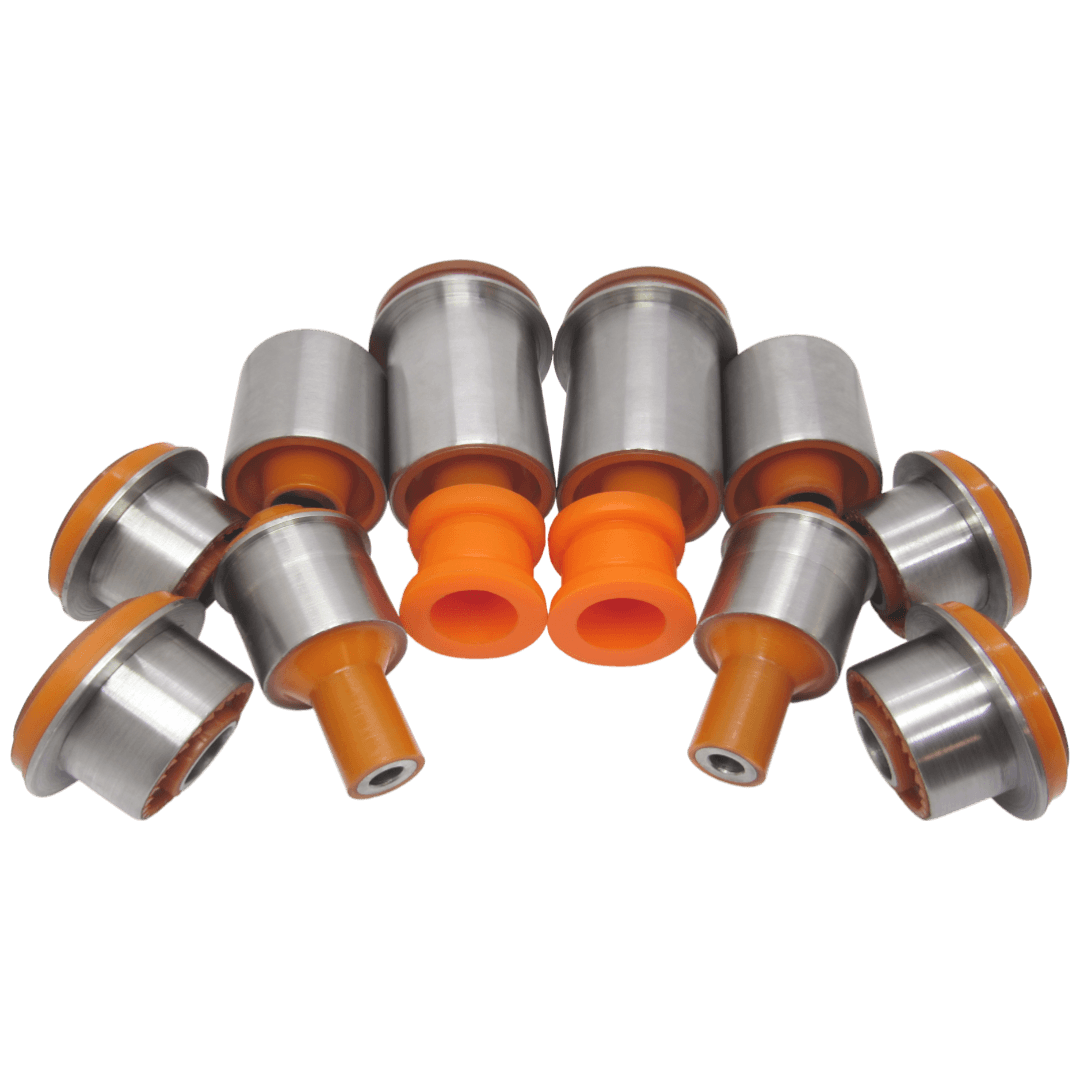 Polyurethane front suspension kit Mercedes-Benz 210 1995-2002: A2113307507, A2113307607, A2103300175, A2103300475, A2103300575, A2103336814, A2103300375, BZAB036, A 211 330 75 07, A 210 330 01 75, A 210 330 04 75, A 210 330 05 75, A 211 330 76 07, A 220 330 98 07, A 210 333 68 14, A 210 330 76 07, A 210 330 61 07, A 211 500 13 02, A 210 330 34 07, A 210 330 90 07, A 210 330 77 07, A 210 330 62 07, A 210 330 45 07, A 210 330 35 07, A 210 330 91 07, A 210 330 37 07, A 210 330 69 07, A 210 330 38 07, A 210 330 69 07 88, A 210 330 69 07 80, A 210 330 37 07 88, A 210 330 37 07 80, A2115001102, A210330017505, A2103300275, A2103336014, A1403330515, A2115000102, 6160988, 5021415, 0140330086HD, A2103308707, A2103308807, A2103305107, A2103305007, A2023301907, A2083301307, A2103301307, A2023304907, A2083300507, A2083301407, A2103300507, A2103301407, A2103304907, A2023336214, A2023337714, A2023304807, A2023302007, A2023303107, A2103302307, A2103302607, A2023303007, A2103302507, A 210 330 39 07, A 210 330 39 07 28, A 210 330 41 07, A 210 330 41 07 28, A 202 330 36 07, A 210 330 48 07, A 210 330 22 07, A 208 330 04 07, A 201 321 10 84, A 208 330 19 07, BZAB050, A2103336514, A 220 333 28 14, A 220 333 27 14, BZAB-037, A 202 323 02 85, A 124 323 23 85, A 124 323 49 85, A 129 323 00 85, A 129 323 01 85, A1293230085, A1293230185, BZSB129, BZSB-129 wholesale from PolyPro.