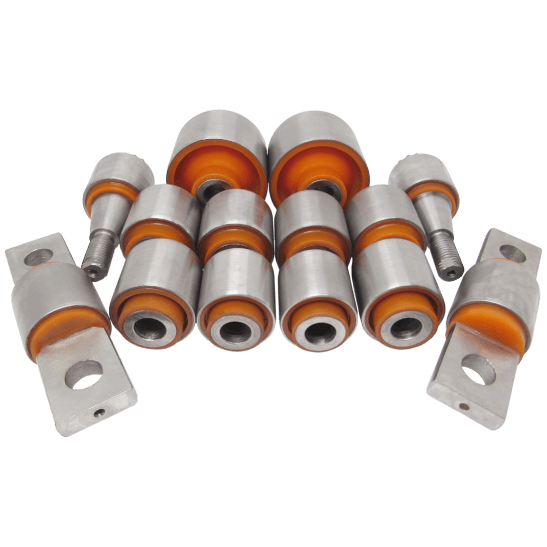Polyurethane rear suspension kit Ford Edge 2006-2014: FDAB-039, BT4Z-5B75-8A, BT4Z-5B75-9A, 2125-EDGR, CT4Z-5500-A, FDAB-037, CT4Z-5500-B, BT4Z-5500-D, CT4Z-2C190-A, FDAB-038, BT4Z-5A63-8A, BT4Z-5A64-9A, BT4Z-5A64-9B, L206-28-300B, MZAB124, TD1128200C, TD1328250C, BT4Z5500B, BT4Z5500C, TD1128250C, TD1328200C, MZAB125, TD1128C10, L20628C10, MZAB126, TD1128300D, TD1128300C, 51350-S2H-013, 51360-S2H-G02, 51360-S2H-G01, 51350-S2H-G02 wholesale from PolyPro.