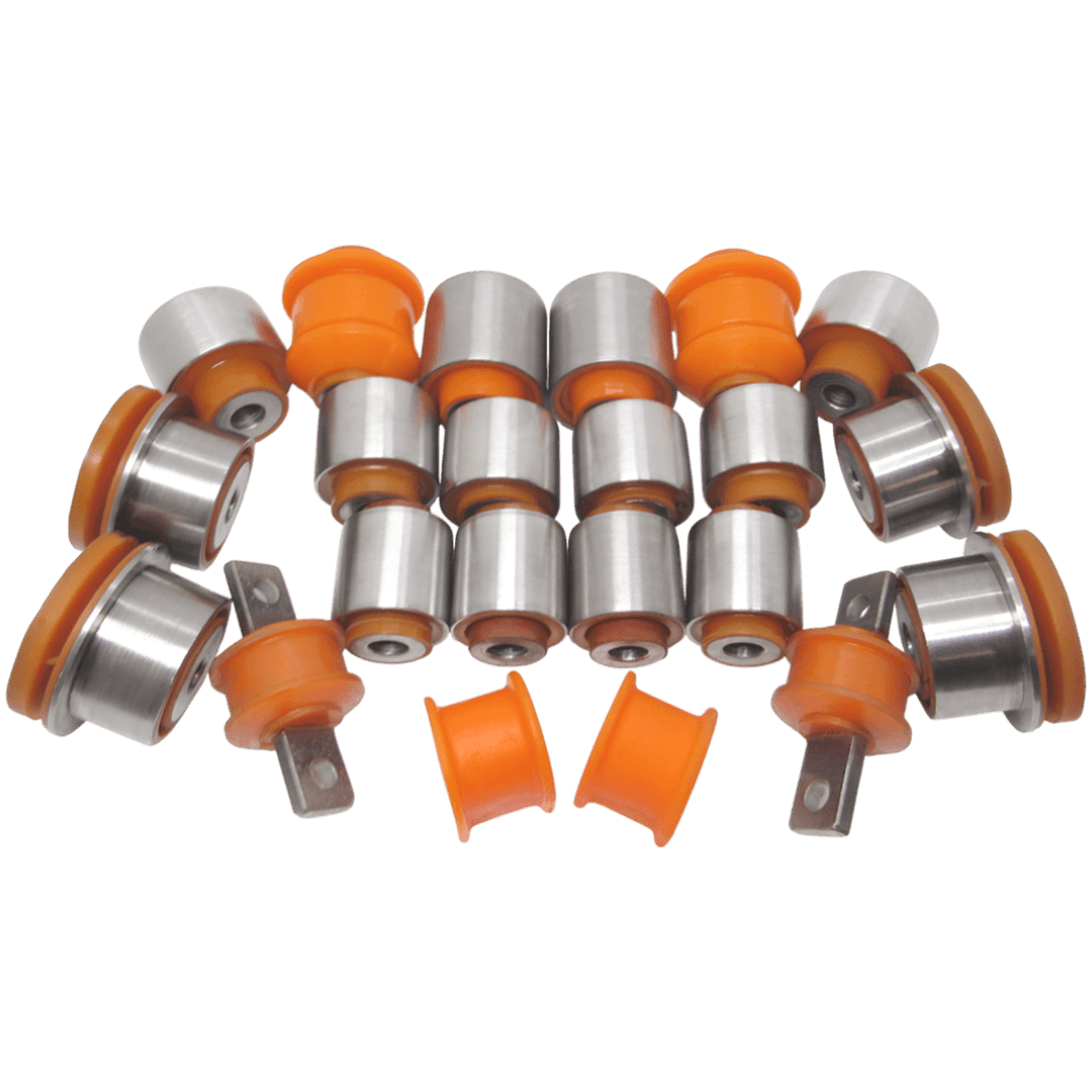 Polyurethane rear suspension kit Audi A4 2000-2004: 8E0 505 465 AF, ADAB007, 3R0505323, 3R0505324, 4F0505323K, 4F0505323L, 8E0501541K, 8E0501541S, 8E0505323M, 8E0505324M, 4F0 505 323 E, 4F0 505 323 H, 8E0 501 541 Q, 4F0 501 541, ADAB003, 4F0505311D, 4F0505311M, 4F0505312D, 4F0505312M, 8E0505311AE, 8E0505311AF, 8E0505311T, 8E0505312AE, 8E0505312AF, 8E0505312T, 8E0 505 203 D, 8E0 505 311 AC, 8E0 505 311 S, 8E0 505 312 AC, 8E0 505 312 S, 8E0 501 541 S, 4F0 505 312 L, 4F0 505 311 L, 4F0505311H, 8E0 505 203C, 8E0505311AB, 8E0 505 311 AD, 8E0 505 312 AB, 8E0 505 312 AD, ADAB002, 4F0505311D, 4F0505311M, 4F0505312D, 4F0505312M, 8E0505311AE, 8E0505311AF, 8E0505311T, 8E0505312AE, 8E0505312AF, 8E0505312T, 4F0505312H, ADAB006, 8E0505203C, 8E0505203D, 8E0505311AC, 8E0505311S, 8E0505311T, 8E0505312AC, 8E0505312S, 8E0505312T, ADAB-006, 8E0 505 311 AC, 8E0 505 311 S, 8E0 505 311 T, 8E0 505 312 AC, 8E0 505 312 S, 8E0 505 312 T, ADAB001, 4F0505311D, 4F0505311M, 4F0505312D, 4F0505312M, 8E0505311AE, 8E0505311AF, 8E0505311T, 8E0505312AE, 8E0505312AF, 8E0505312T, ADAB004, 4F0501529C, 4F0501529E, 8E0501529K, 8E0501529P, BJS7-28-430, 8E0 501 529 G, B45A-28-430, ADAB-005, B45A28430, BJS728430, 4F0501529C, 4F0501529E, 8E0501529K, 8E0501529P, ADAB005, 4F0 501 529 C, 4F0 501 529 E, 8E0 501 529 K, 8E0 501 529 P, 4B0511327, 8A0 511 327 B, 8D0511327C, 8E0 511 327 A wholesale from PolyPro.