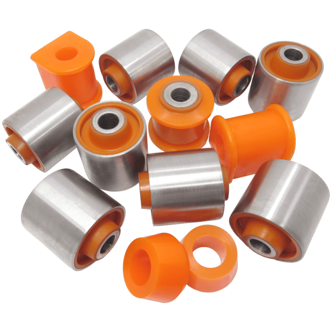 Polyurethane rear suspension kit Ssang Yong Kyron 2005-2014: SGAB-003, 4562105000, 4563105000, 4556003300, SGAB-002, 45421-05000, 45440-08000, 45401-08100, 45551-05000, 4571209000, SGSB003, 4571206000, SGSB001 wholesale from PolyPro.
