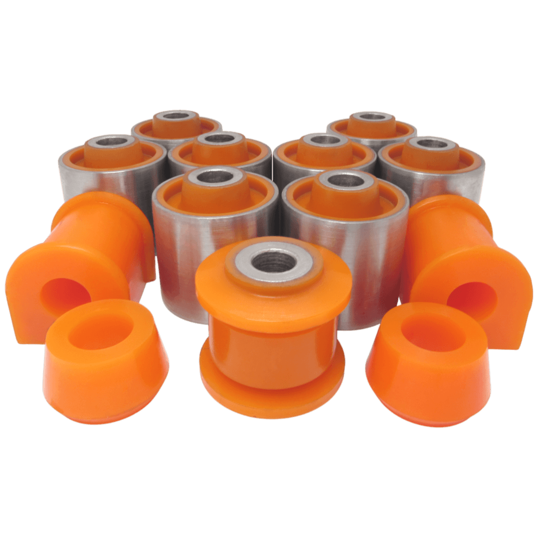 Polyurethane rear suspension kit Ssang Yong Kyron 2005-2014: SGAB-003, 4562105000, 4563105000, 4556003300, SGAB-002, 45421-05000, 45440-08000, 45401-08100, 45551-05000, 4571209000, SGSB003, 4571206000, SGSB001 wholesale from PolyPro.
