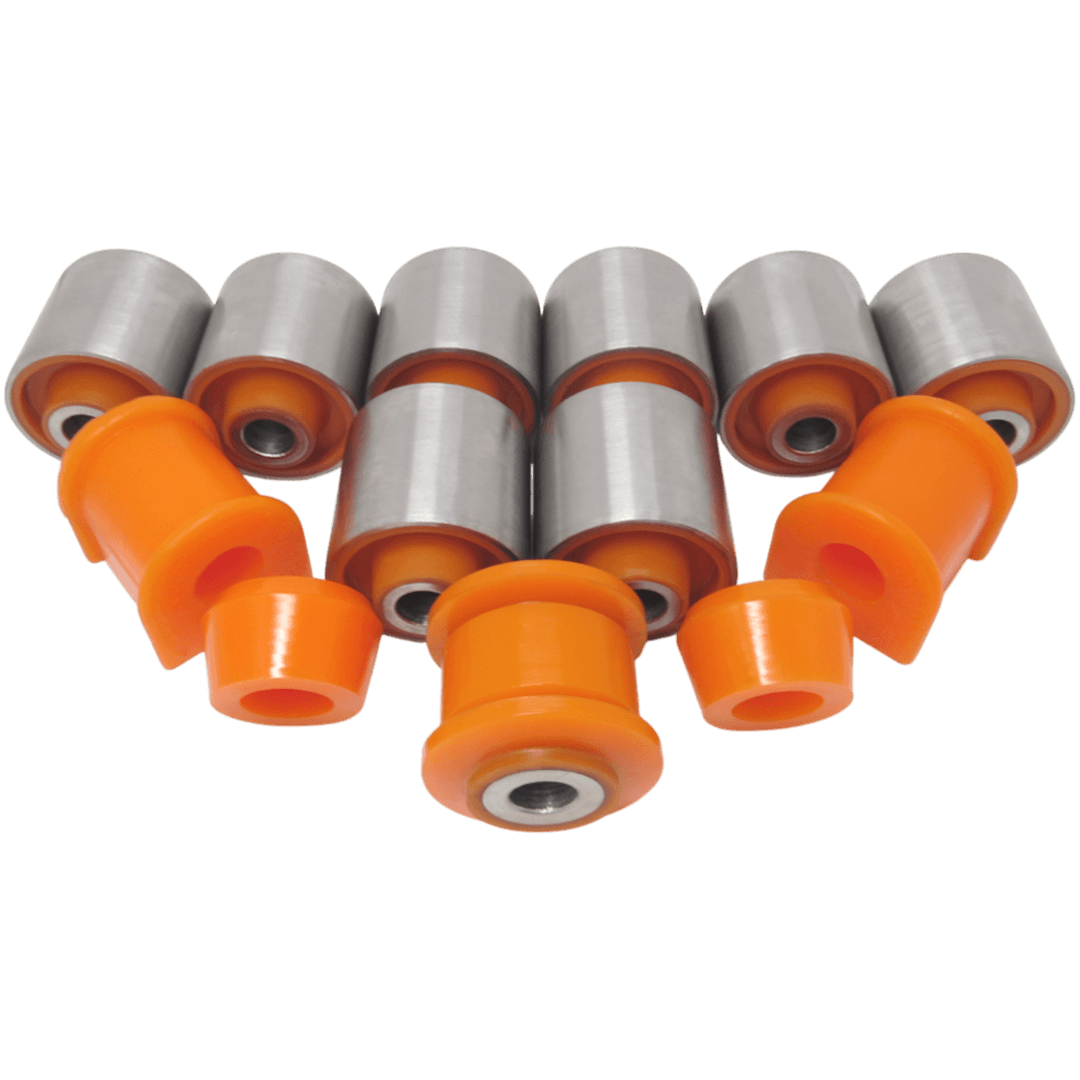 Polyurethane rear suspension kit Ssang Yong Kyron 2005-2014: SGAB-003, 4562105000, 4563105000, 4556003300, SGAB-002, 45421-05000, 45440-08000, 45401-08100, 45551-05000, 4571209000, SGSB003, 4571206000, SGSB001 wholesale from PolyPro.