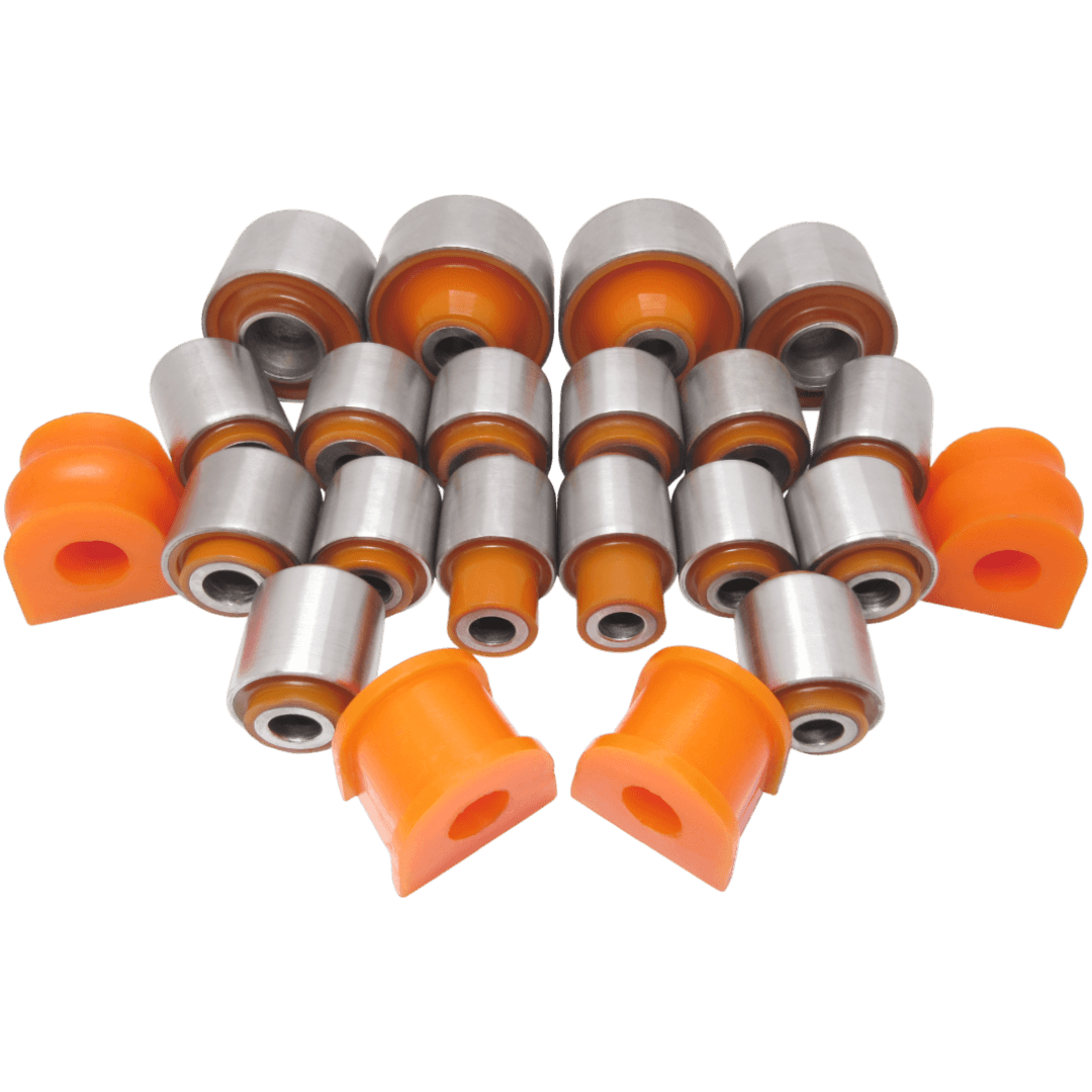 Polyurethane front and rear suspension kit Subaru Legacy 1999-2003: 20201AA041, 20201AA061, 20201FA060, 20201FA080, 20201AA030, 20201AA031, 20201AA040, 20201AC100, 20201AC110, 20201AC120, 20201AC130, 20201FA030, 20201FA040, 20201FA050, 20201FA070, 20201FA090, 20201FA100, 20201FC100, 20201FC110, 20201FC120, 20201FC130, 20204FE110, 20204FE120, 20204FE010, SAB-023, 20200FA220, 20200FA230, 20200AA200, 20201FC020, 20201AA000, 20200AC200, 20200FC130, 20200AA040, 20200AC210, 20200AA210, 20202AE010, 20202AE000, 20200AA050, 20200FC120, 20201AA070, 20200-AC200-B, SAB-BHF, 20204FE000, 20200FA100, 20200-AC200F, 20200AA120, 20200AC210F, 20204AG00A, 20204AG04A, 20204AG04B, 20414SA000, 20401AC031, 20401AC010, 20401AC011, sabb12r4, 20254AG040, 20254AE040, 20254-AE010, 20250-FG021, SAB-B12R3, 20254AE01A, 20254FG020, 20250VA000, sabb12r2, 20250AJ040, 20254AE020, 20250-AE02A, 20250-AG12A, 20250-AE021, 20250-AE020, 20250-AE04A, 20250-AG13A, 20250-AE041, 20250-AE040, SAB-B12R5, 20250AE060, 20250AE000, 20250AG080, SAB-B12R1, 20254AE050, 20254AE030, 20254AE03A, 2307-0828, Q005-2451, 87-17013-SX, CVSU-14, 516007, 8-06-1271, SU-0625, C9357, BH27019, 20365AG1009L, 20365AG0609L, 20365AG0109L, 20365AG100, 20365AG300, 20365AG010, 20365AG020, 20365AG060, 20365AG210, 20365AG2119L, 20365AG211, 20464AE011, 20464AE010, SSBB13R, 20464AE020, 20 46 4AE 020, 20464-AE020, SSB-007, SSB007, 20464AE060, SSB008 wholesale from PolyPro.