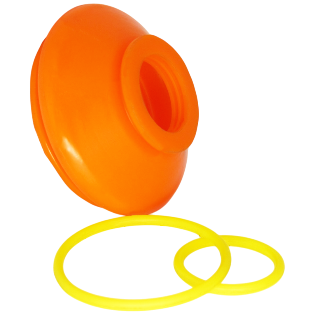 Polyurethane boot of the ball support for the steering tip Volkswagen T3 1979-1992: 251407187A, 251407187B, 6 172 643, 6172643 wholesale from PolyPro.