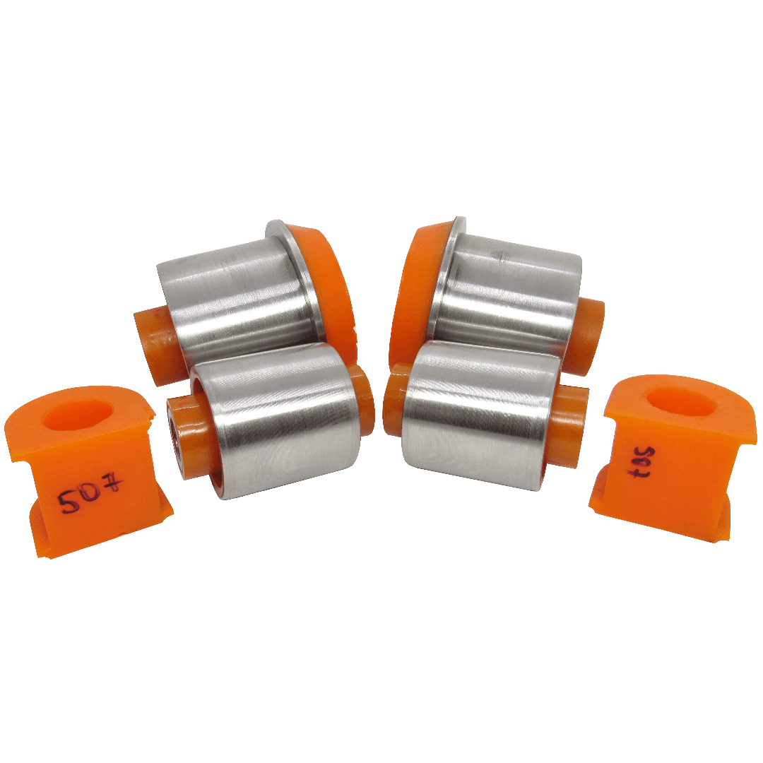 Polyurethane front suspension kit Land Rover Freelander 1997-2006: RBX101160, RBX101790, RBX101780, ANR6109, RBX101240, LRSBFLIF, LRSB-FLIF, RBX000010 wholesale from PolyPro.