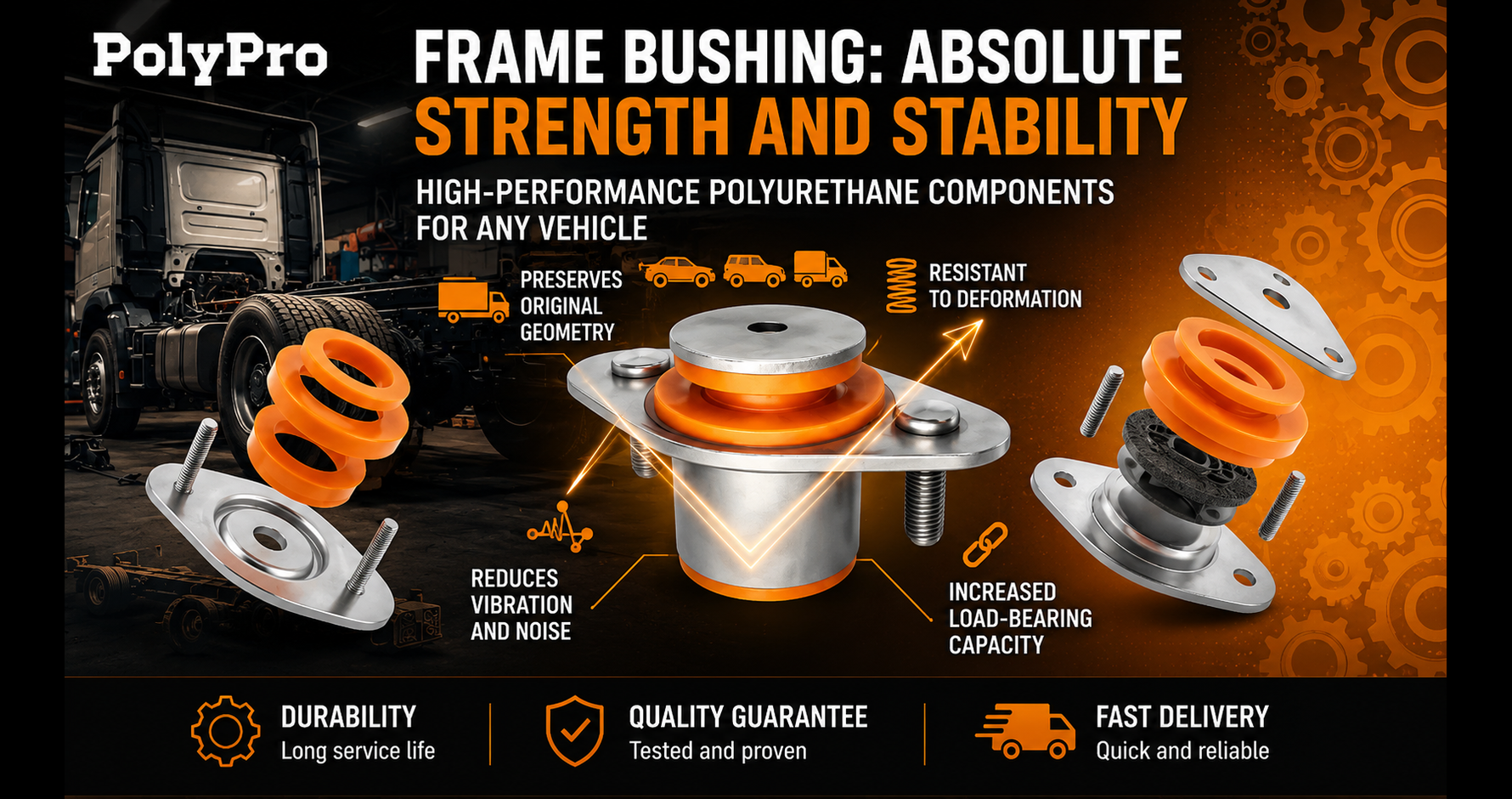Frame & Body Mount Bushings by PolyPro — photo 3