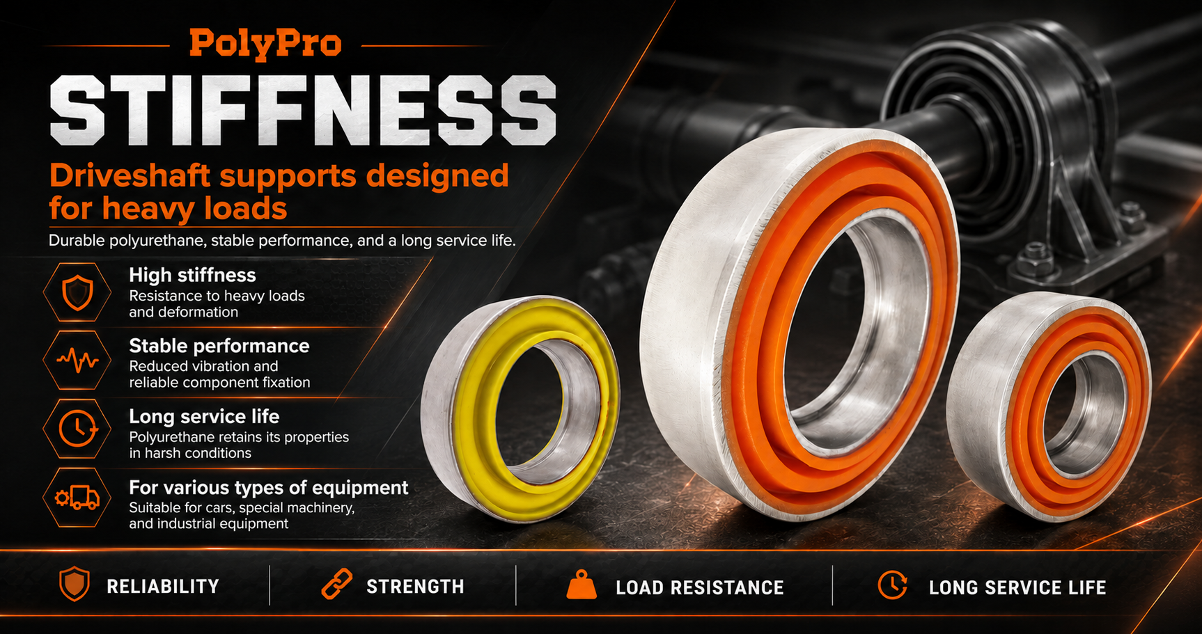 Driveshaft Center Support Bearings (Carrier Bearings) by PolyPro &mdash; photo 3