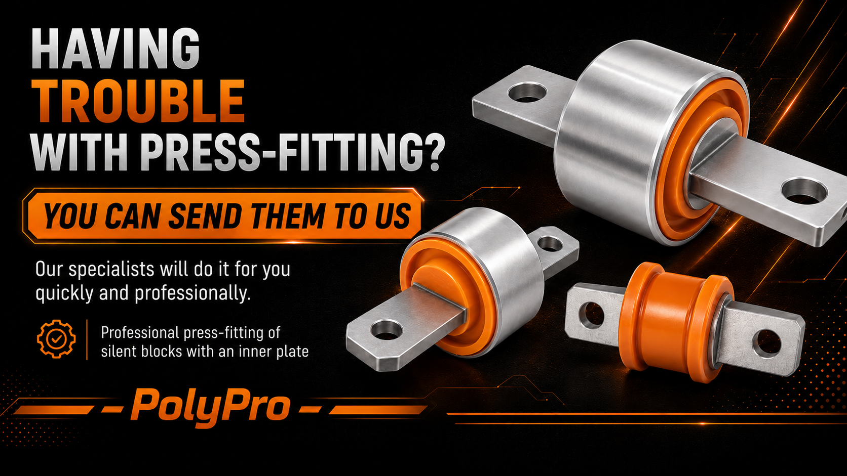Polyurethane Bushings with Inner Plate by PolyPro &mdash; photo 1