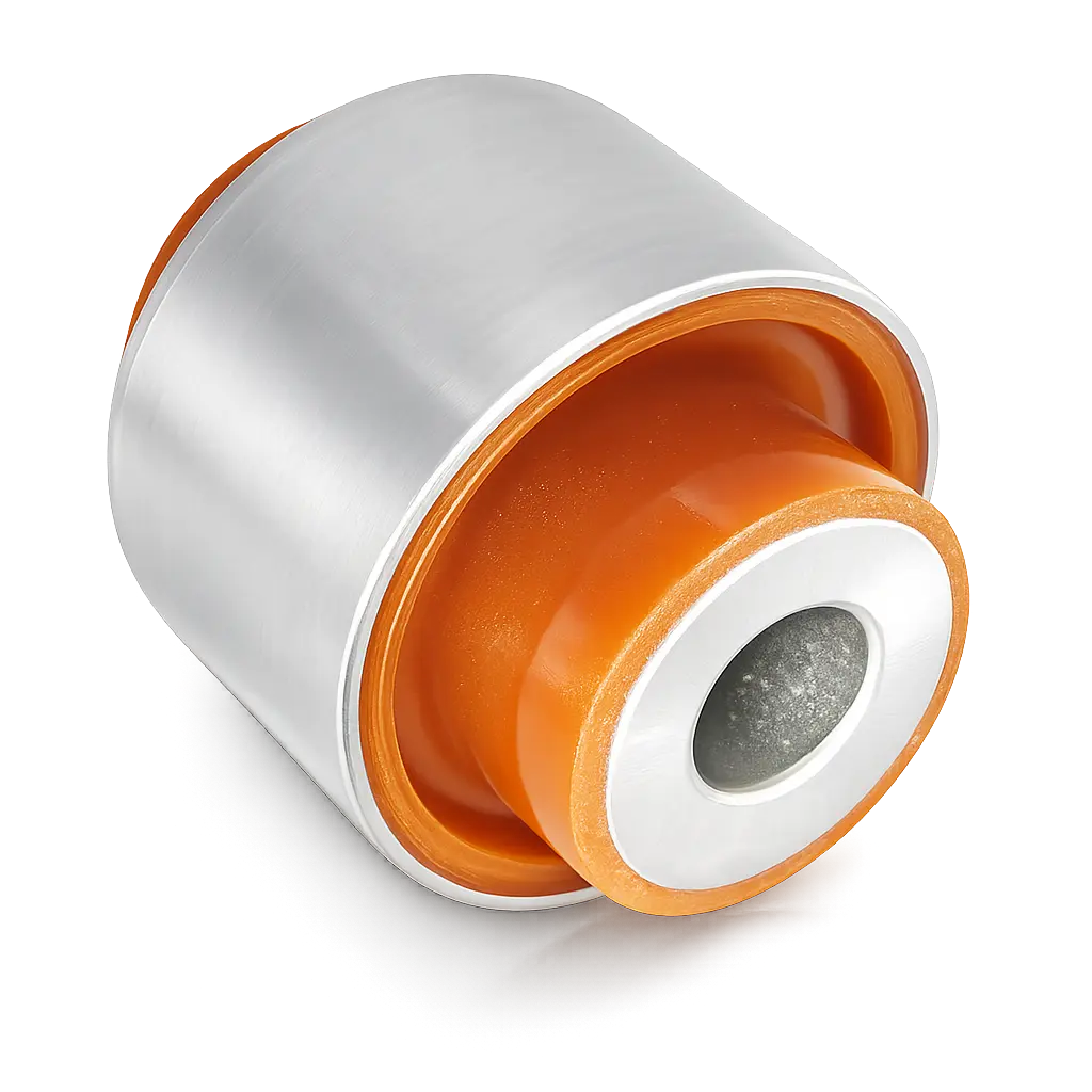 Silent block with external holder