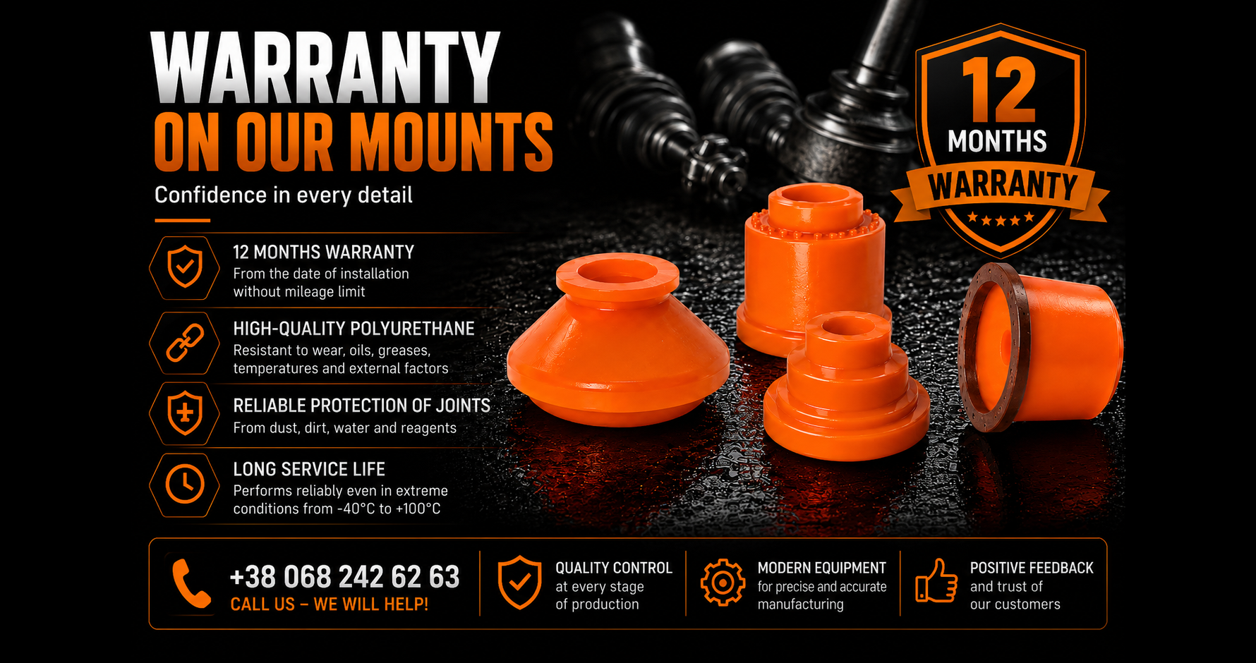 Press-Fit Polyurethane Ball Joint Boots by PolyPro — photo 5